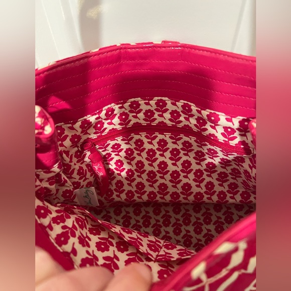 Vera Bradley Pink Twirly Birds Handbag Purse EUC! 🌻🔥 - Picture 8 of 12